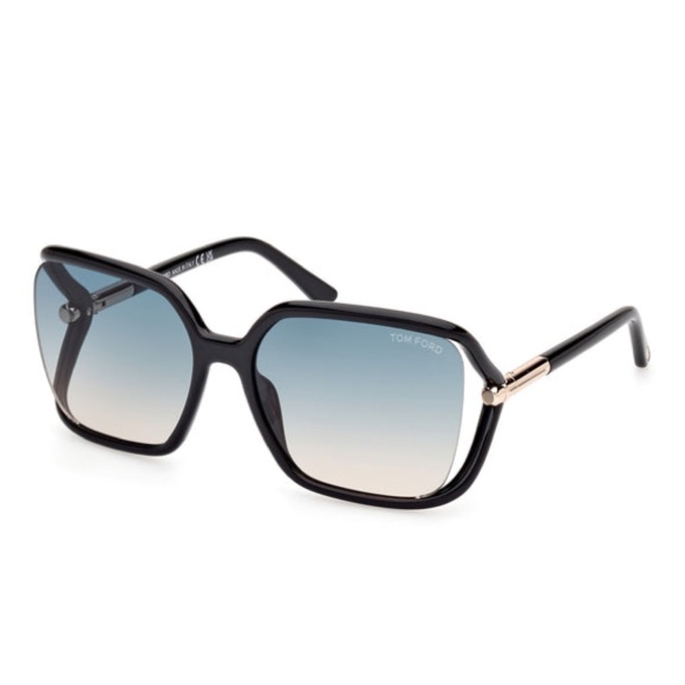 Tom Ford Solange-02 Oversized Sunglasses - Shiny Black Mint Condition